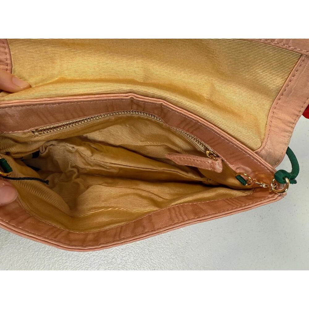 Loeffler Randall Red Charlee Flower Flap Clutch - Picture 8 of 8